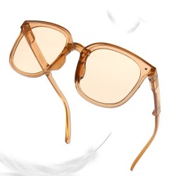 Brown transparent sunglasses