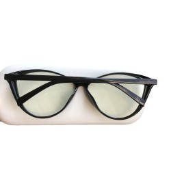 Round frame transparent sunglasses